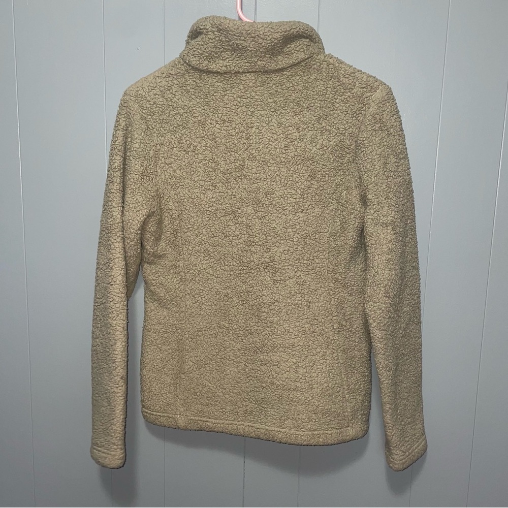 Patagonia Los Gatos El Cap Khaki 1/4 Zip Pullover Small Sherpa - Picture 7 of 7